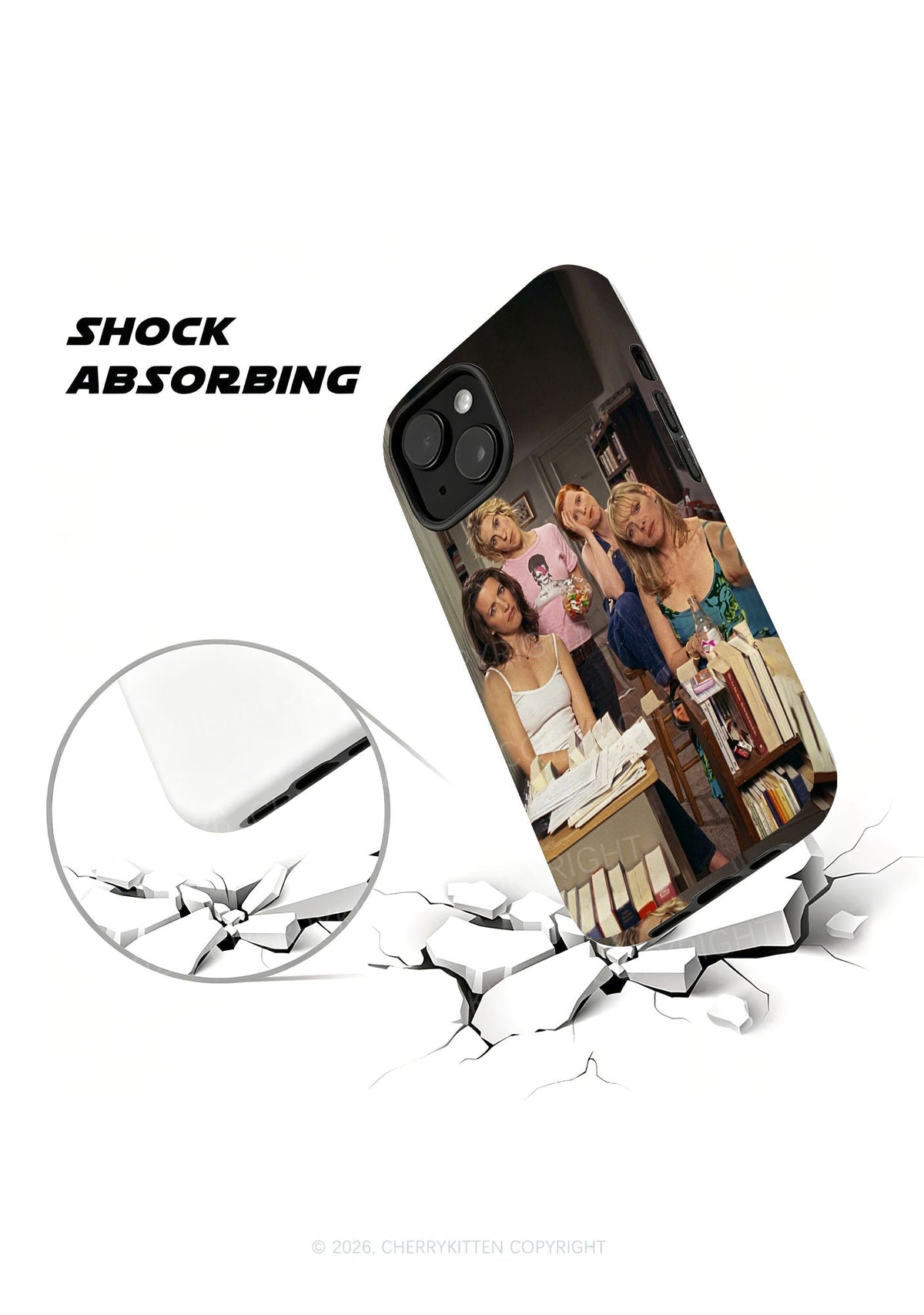 Girl Puzzled Y2K Phone Case Cherrykitten