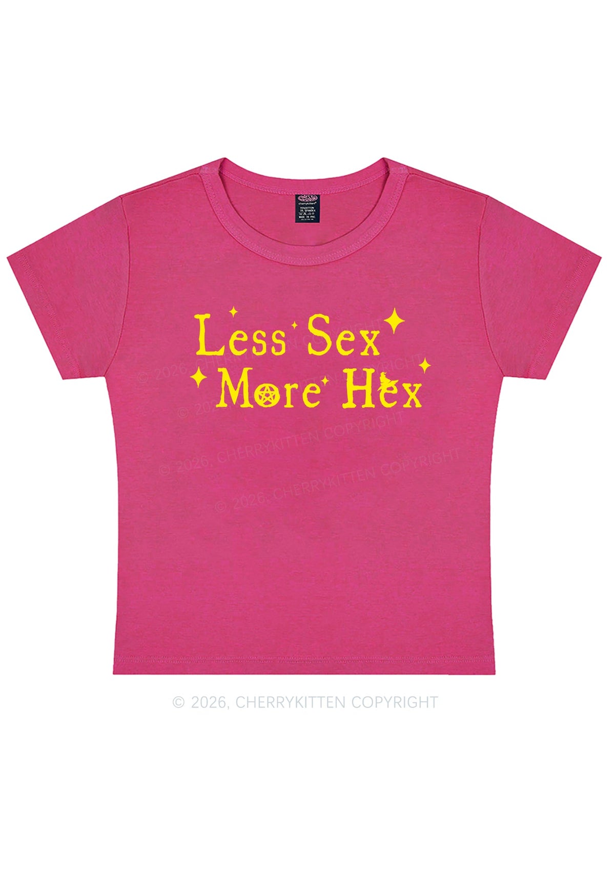 Less Sx More Hex Y2K Baby Tee Cherrykitten
