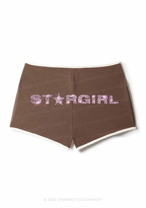Rhinestone Stargirl Y2K Booty Shorts Cherrykitten