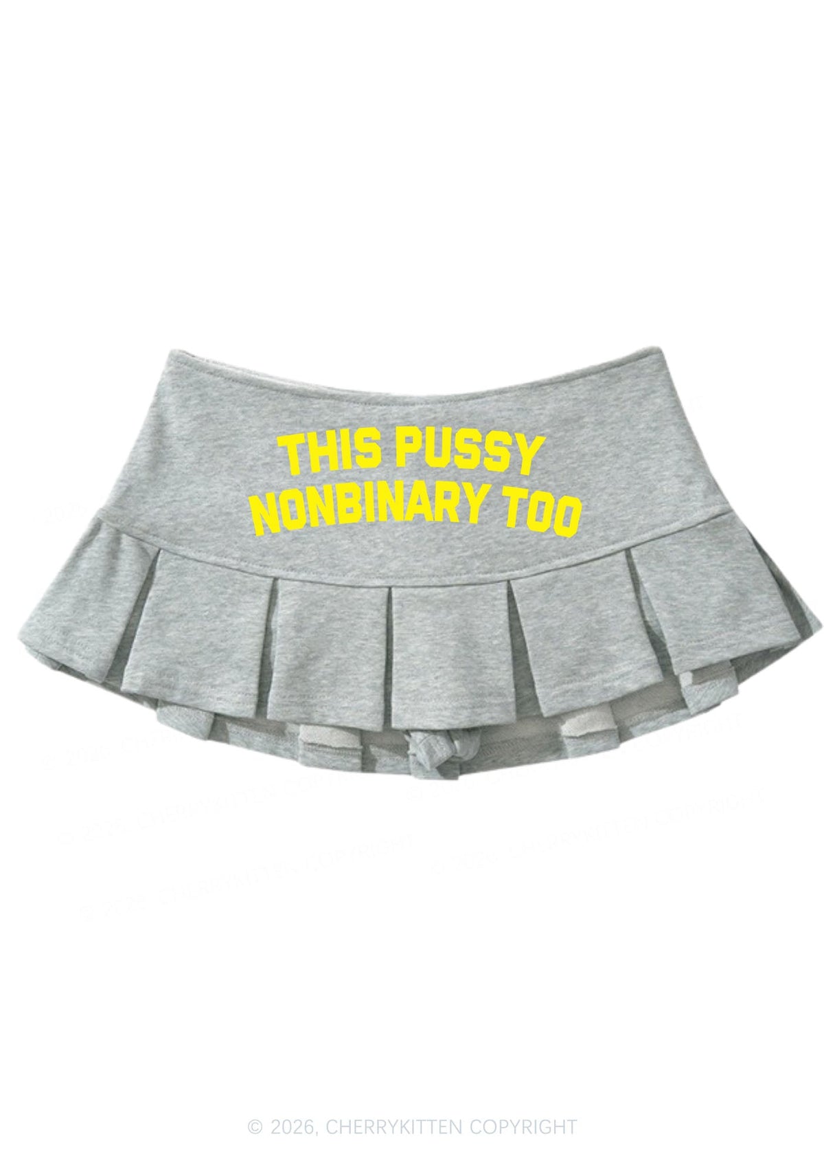 This Puxxy Nonbinary Too Pride Y2K Mini Pleated Skirts Cherrykitten