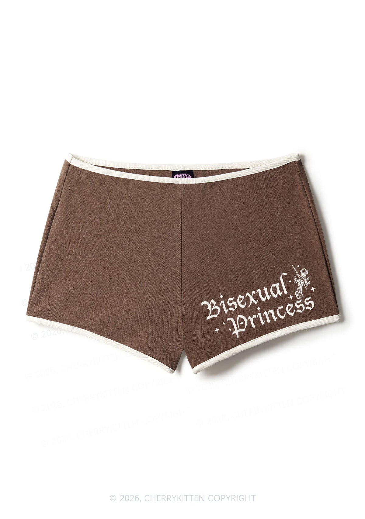 Bisexual Princess Pride Y2K Booty Shorts Cherrykitten