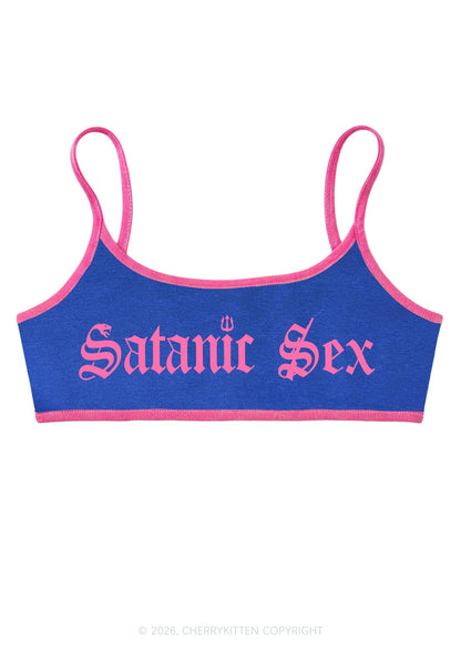 Halloween Satanic Sx Y2K Super Crop Cami Cherrykitten