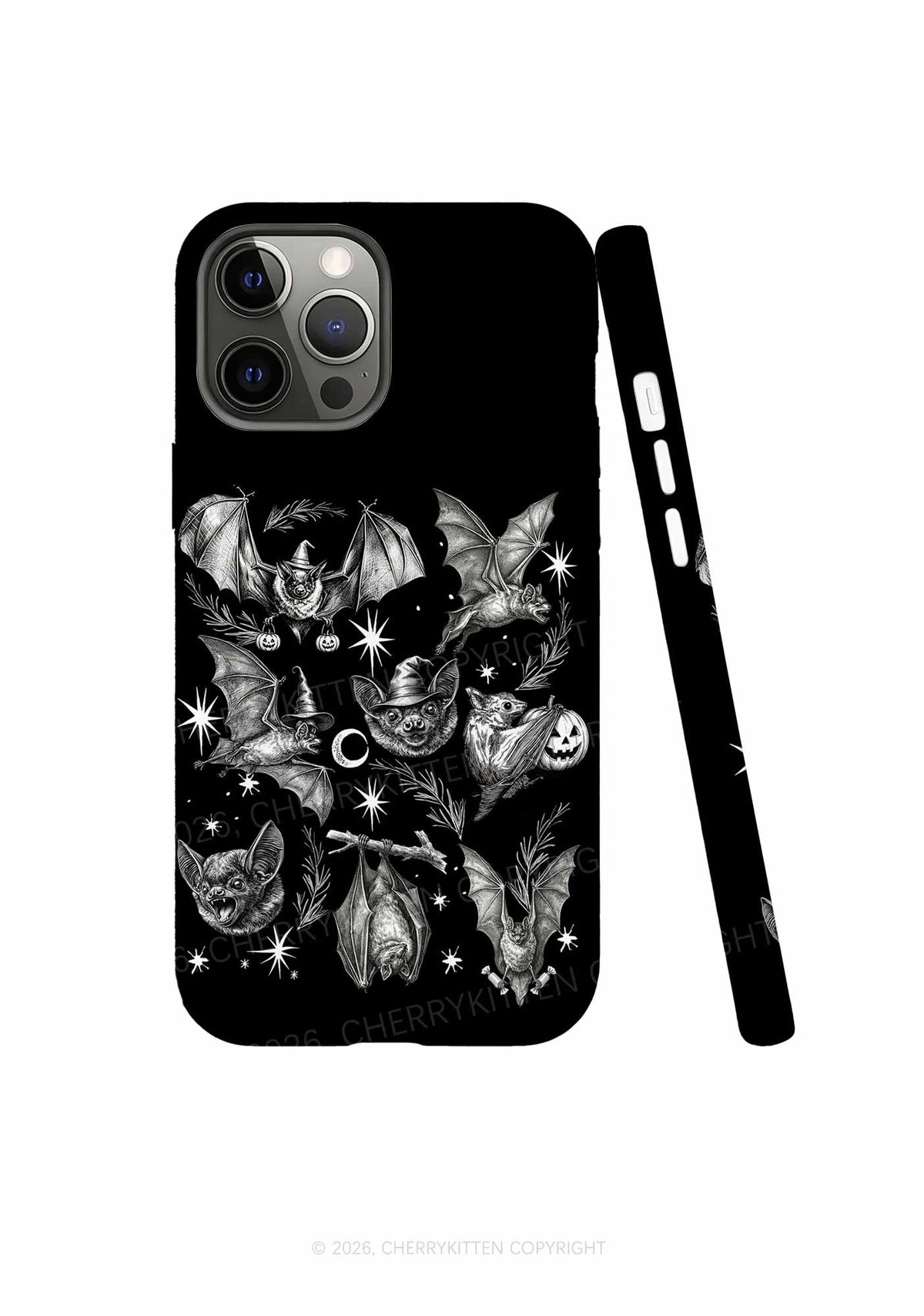 Halloween Bat Wizard Hat Y2K Phone Case Cherrykitten