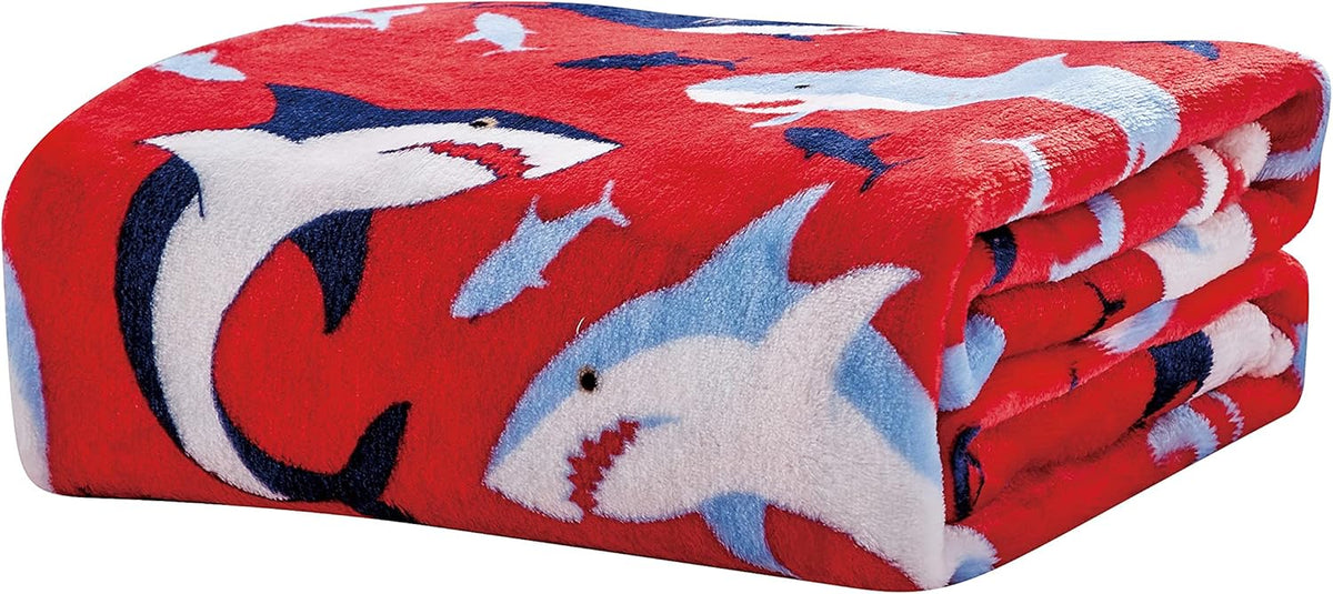 Soft Fleece Throw Blanket 50x60 – Lightweight Cozy Bed Couch Sofa Blanket for All Seasons