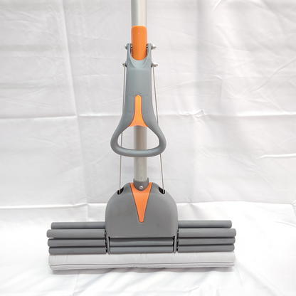 TRIPLE Roller PVA Sponge Mop – Super Absorbent Telescopic Floor Mop for Indoor Cleaning