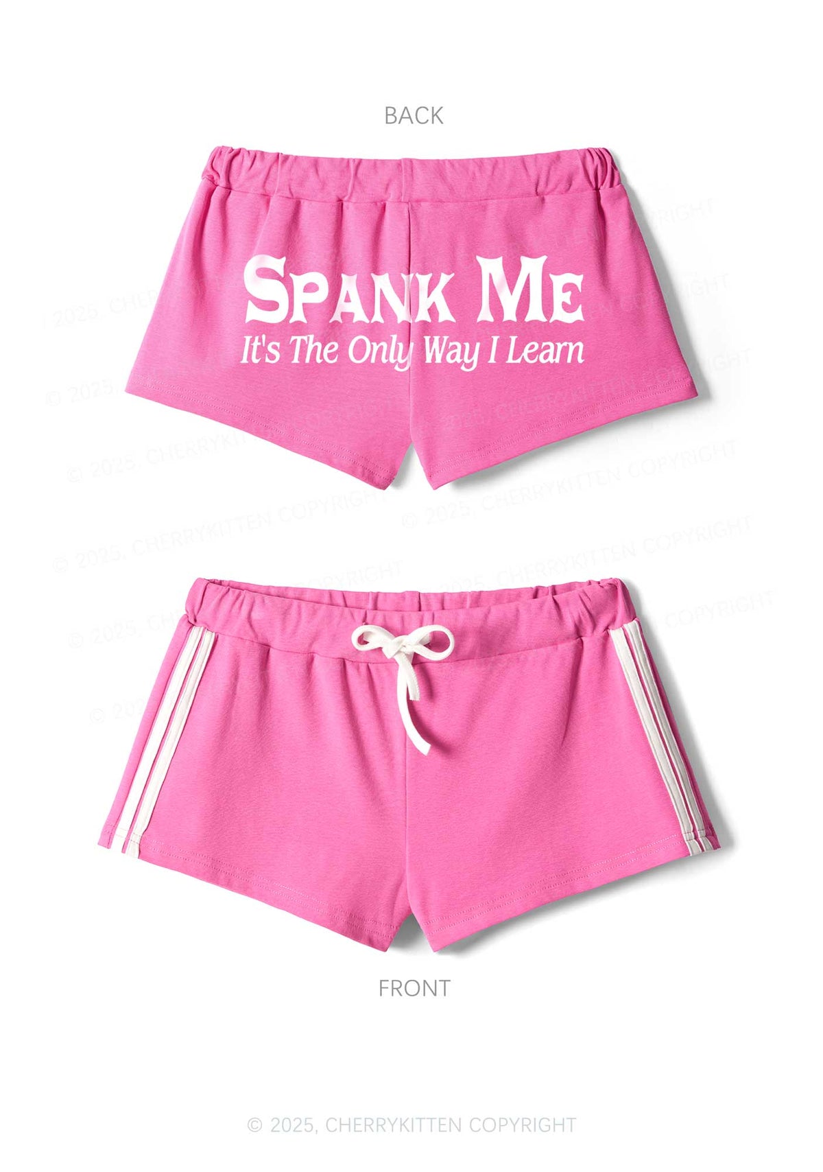 Spank Me Y2K Drawstring Mini Shorts Cherrykitten