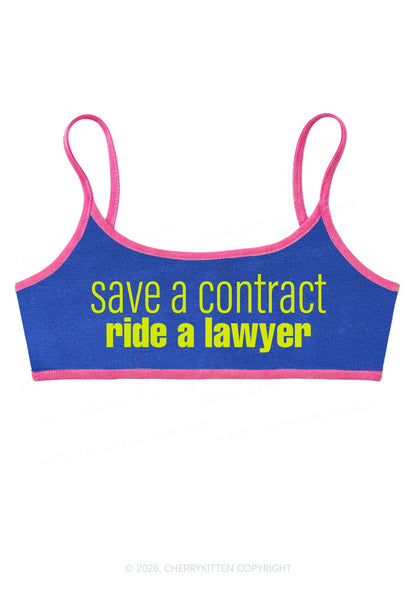 Save Contract Ride Lawyer Y2K Super Crop Cami Cherrykitten