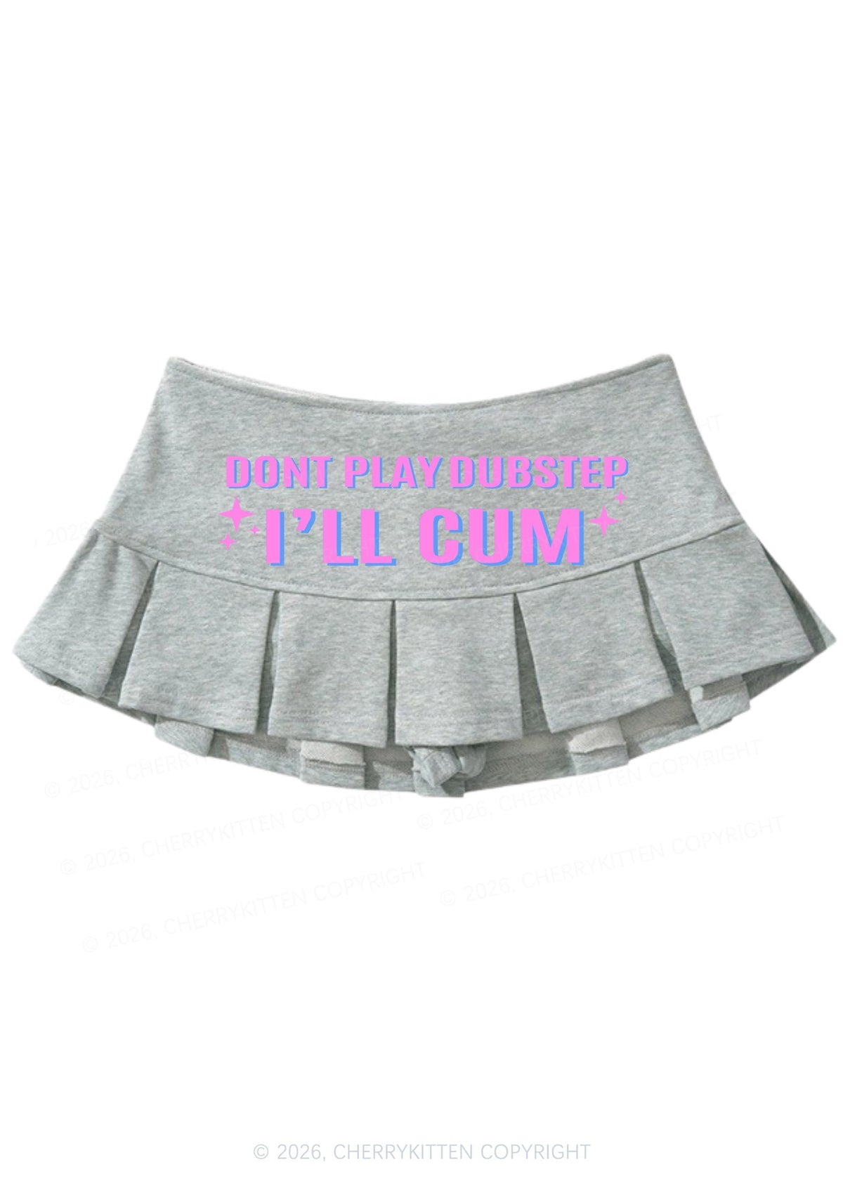 Dont Play Dubstep Y2K Mini Pleated Skirts Cherrykitten