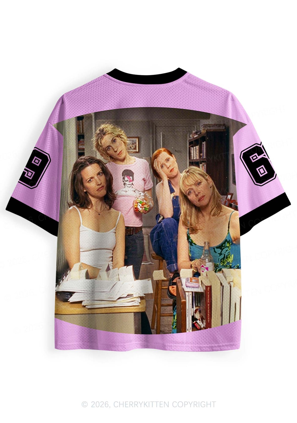 Girl Puzzled Y2K Sport Jersey Shirts Cherrykitten