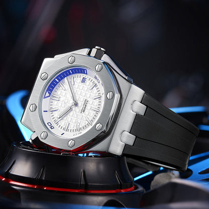 Luxury Stainless Steel Quartz Watch Men Military Watch Causal Fashion Excellent Wristwatch