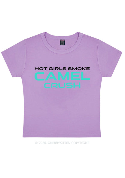 Hot Girls Smoke Mint Y2K Baby Tee Cherrykitten