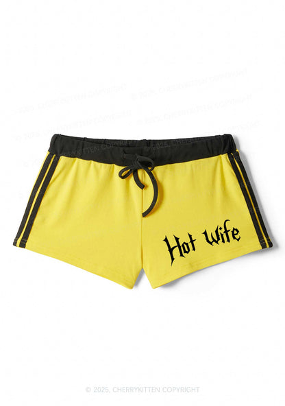 Hot Wife Y2K Drawstring Mini Shorts Cherrykitten