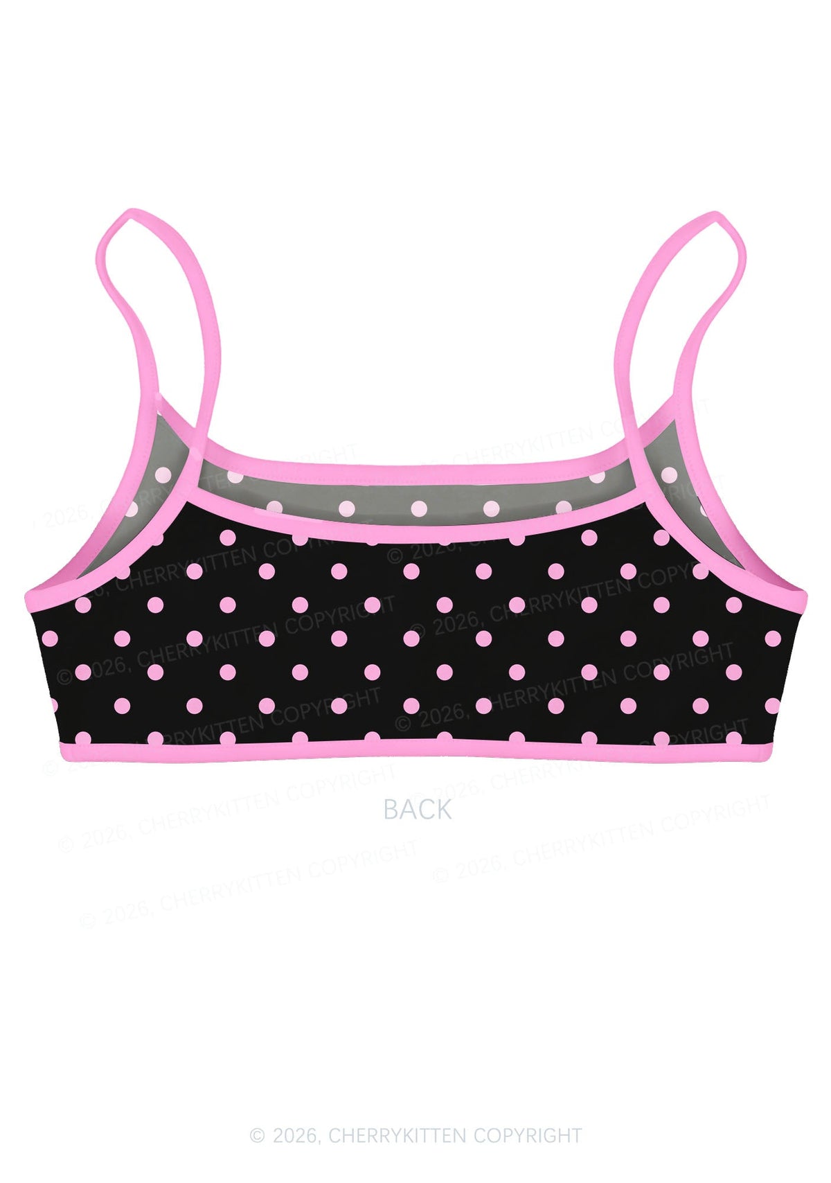 Pink Cxxt Horse Y2K Print Super Crop Cami Cherrykitten