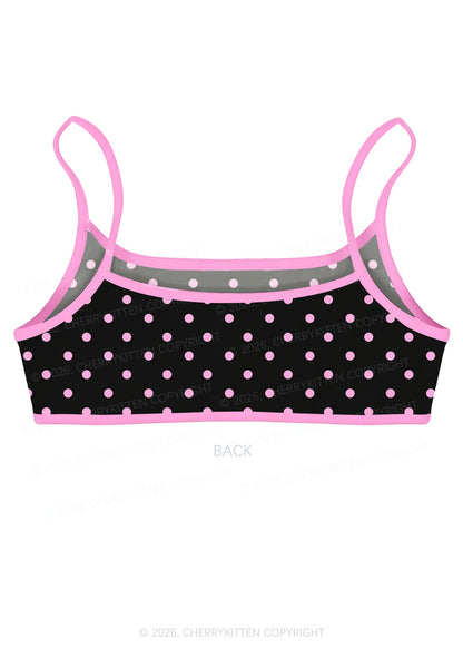 Pink Cxxt Horse Y2K Print Super Crop Cami Cherrykitten