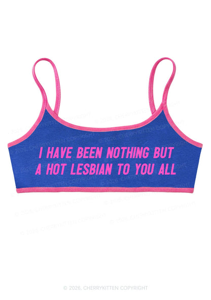 I Have Been A Hot Lesbian Pride Y2K Super Crop Cami Cherrykitten