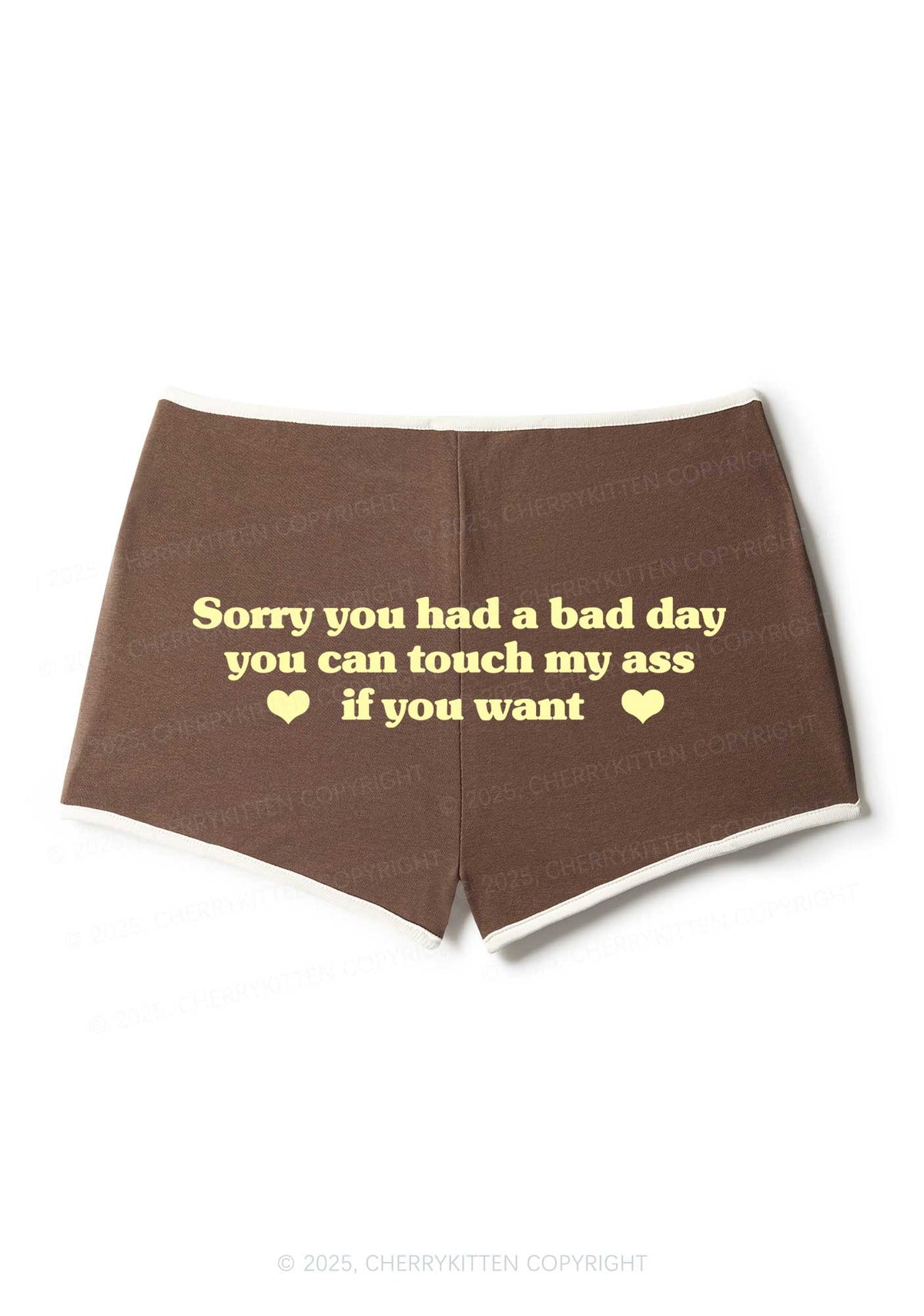 Sorry You Had A Bad Day Y2K Booty Shorts Cherrykitten