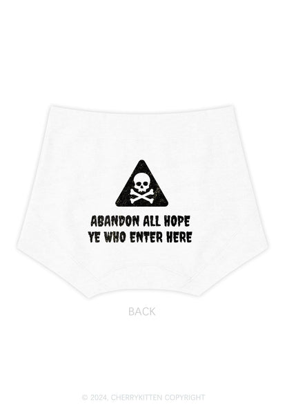 Abandon All Hope Y2K Mid Rise Waist Boyshort Cherrykitten