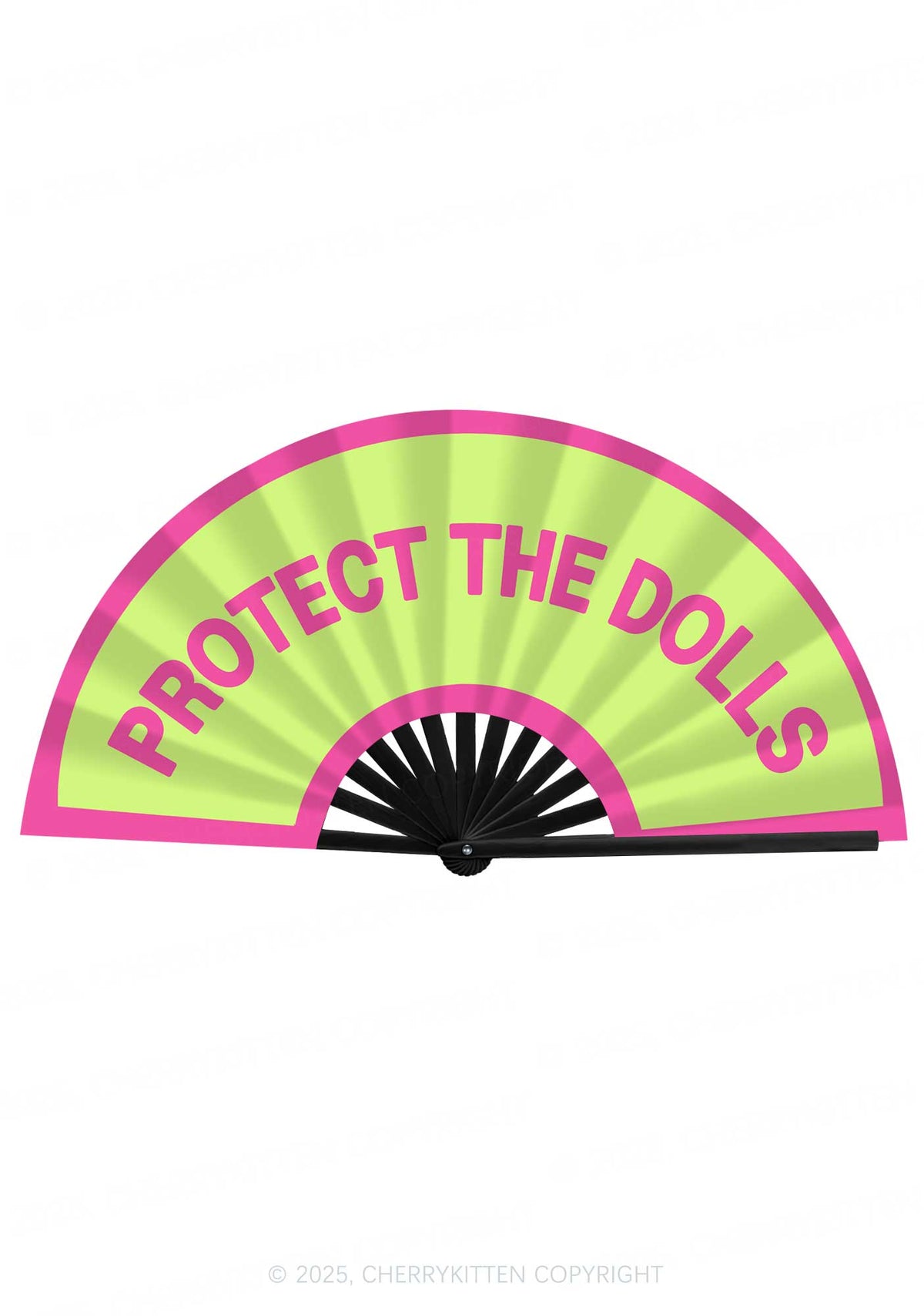 Protect The Dolls Pride Y2K Rave Hand Fan Cherrykitten