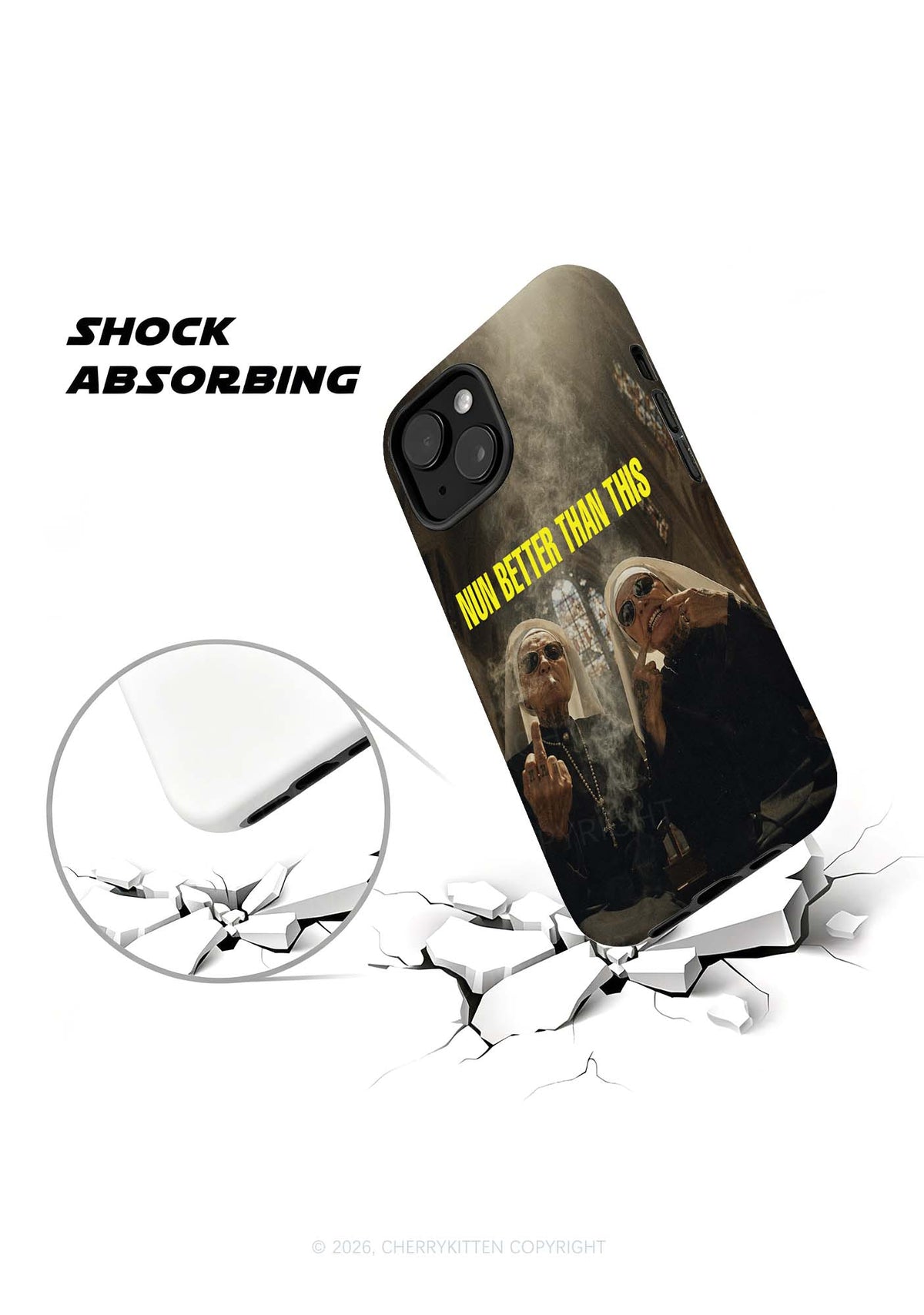 Brown Nun Better Than This Y2K Phone Case Cherrykitten