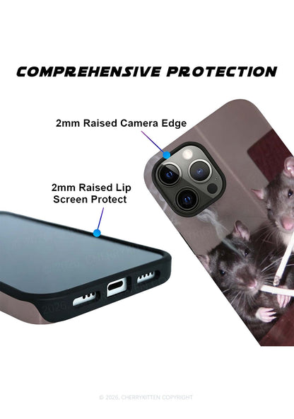 Smoking Rats Y2K Phone Case Cherrykitten