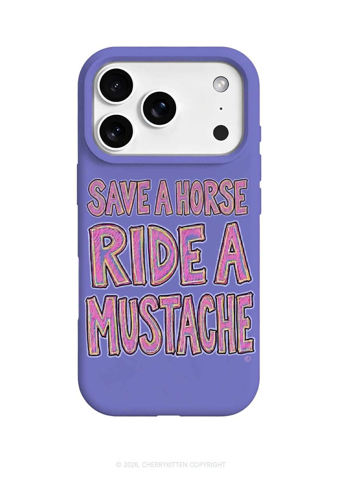 Ride A Mustache Y2K Phone Case Cherrykitten
