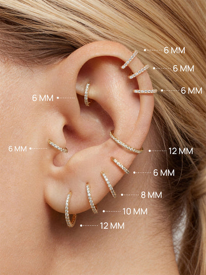 KOSINER Titanium Delicate Multi-Sized Hoop