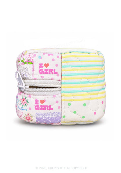 I Love Girl Y2K Makeup Bag Cherrykitten