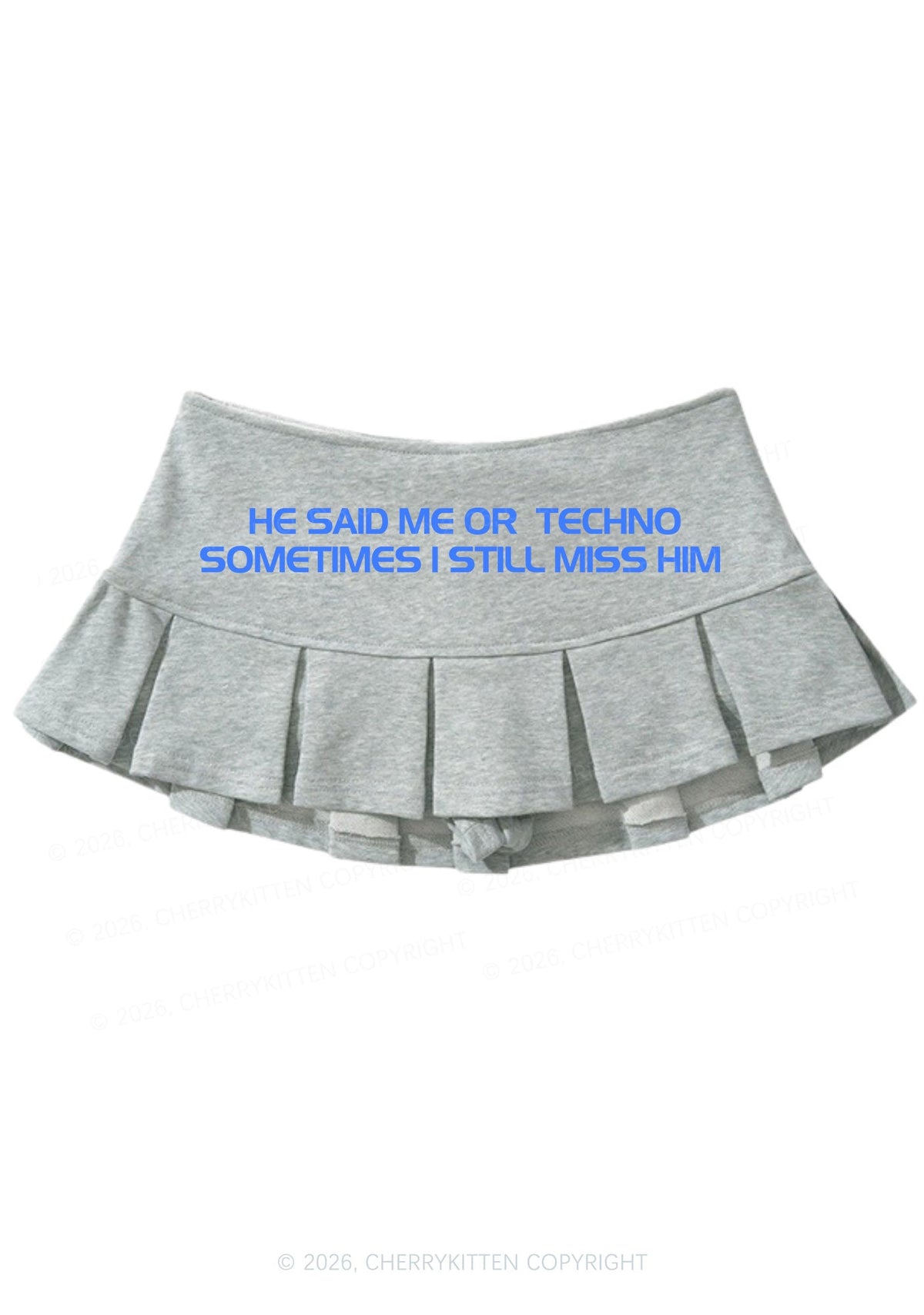 Me Or Techno Y2K Mini Pleated Skirts Cherrykitten