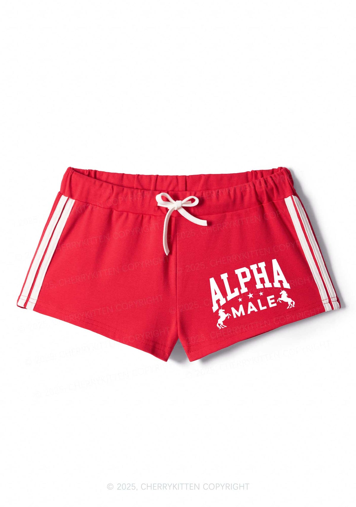 Alpha Male Y2K Drawstring Mini Shorts Cherrykitten