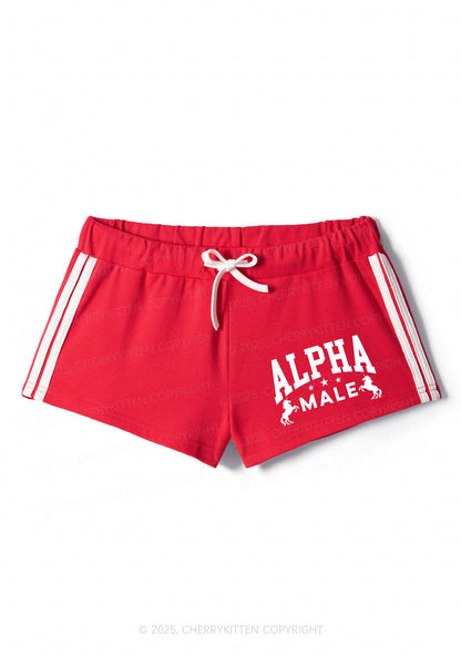 Alpha Male Y2K Drawstring Mini Shorts Cherrykitten