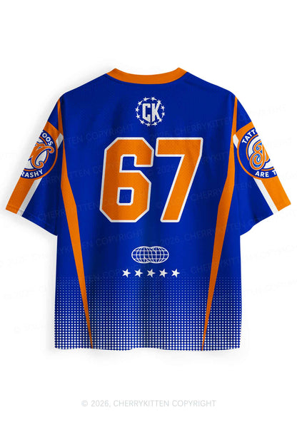 Blue Tattoos Are Trashy Y2K Sport Jersey Shirts Cherrykitten