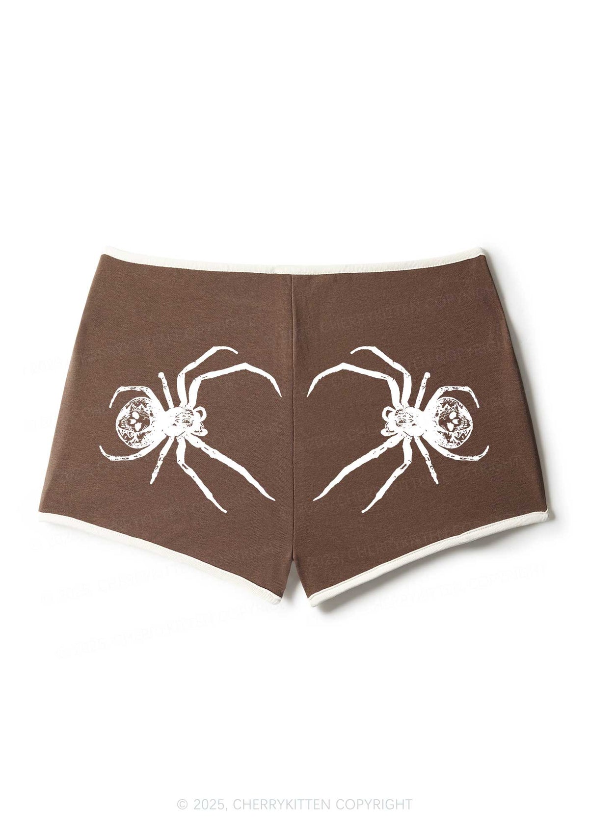 Skull Spider Y2K Booty Shorts Cherrykitten