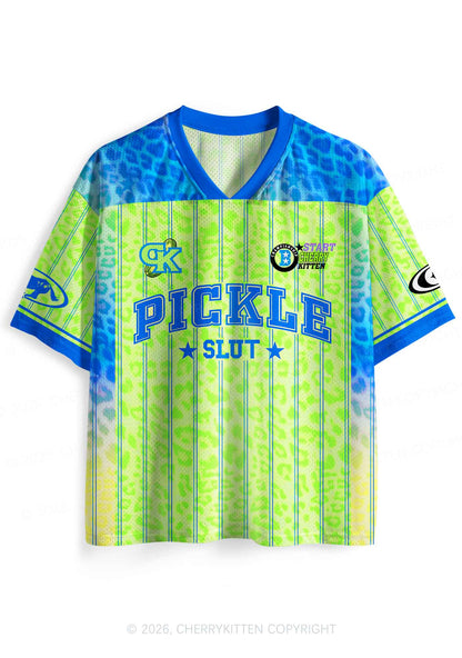 Green Pickle Slxt Y2K Sport Jersey Shirts Cherrykitten
