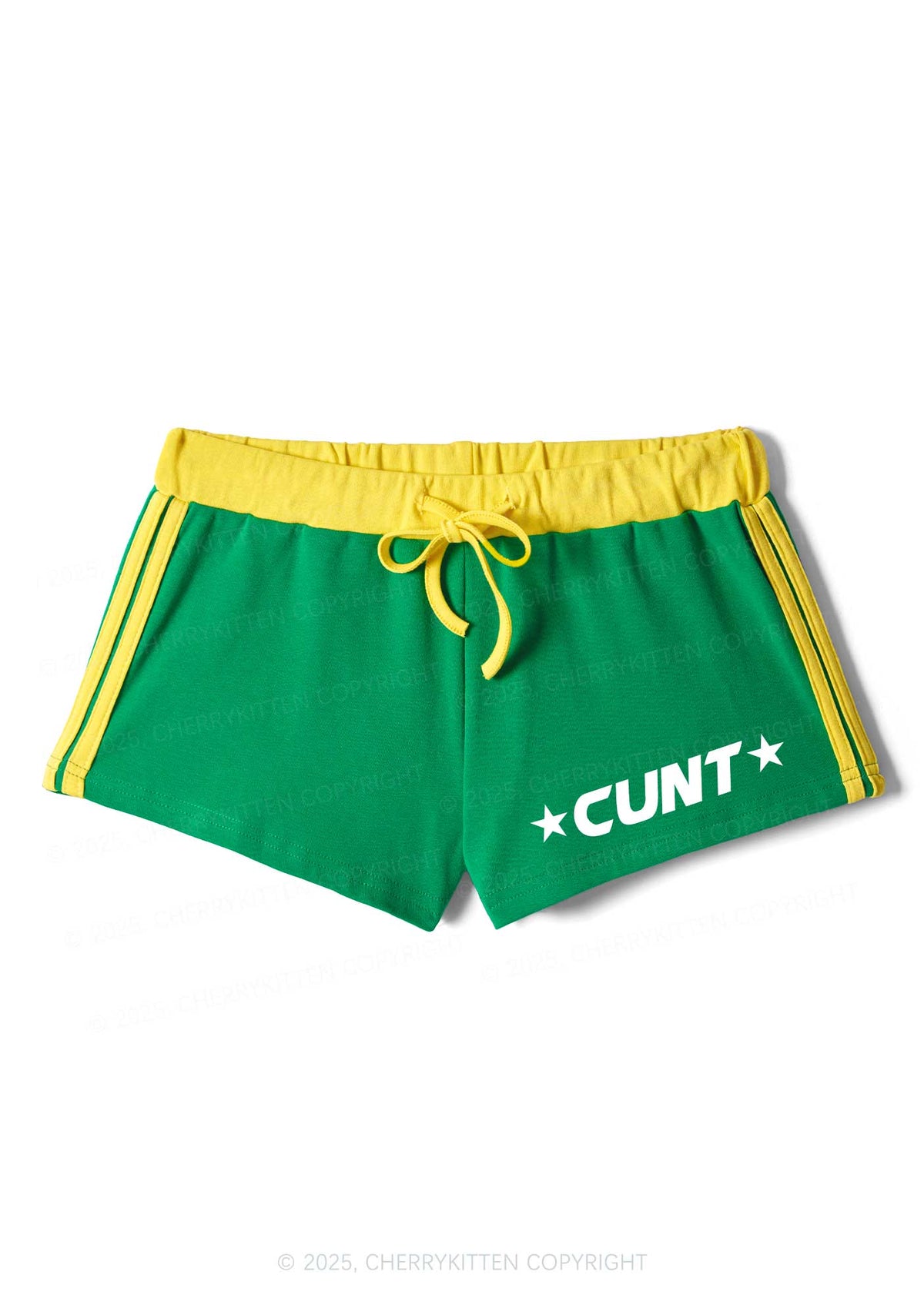Red Star Count Y2K Drawstring Mini Shorts Cherrykitten