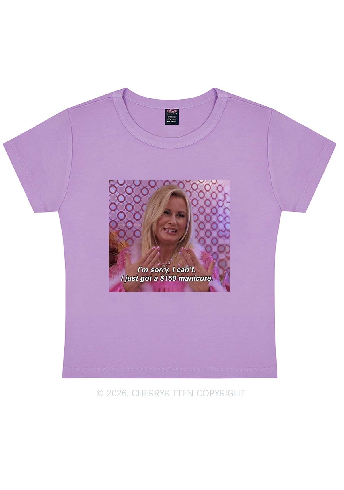 I Just Got Manicure Y2K Baby Tee Cherrykitten