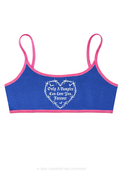 Halloween Vampire Love You Forever Y2K Super Crop Cami Cherrykitten