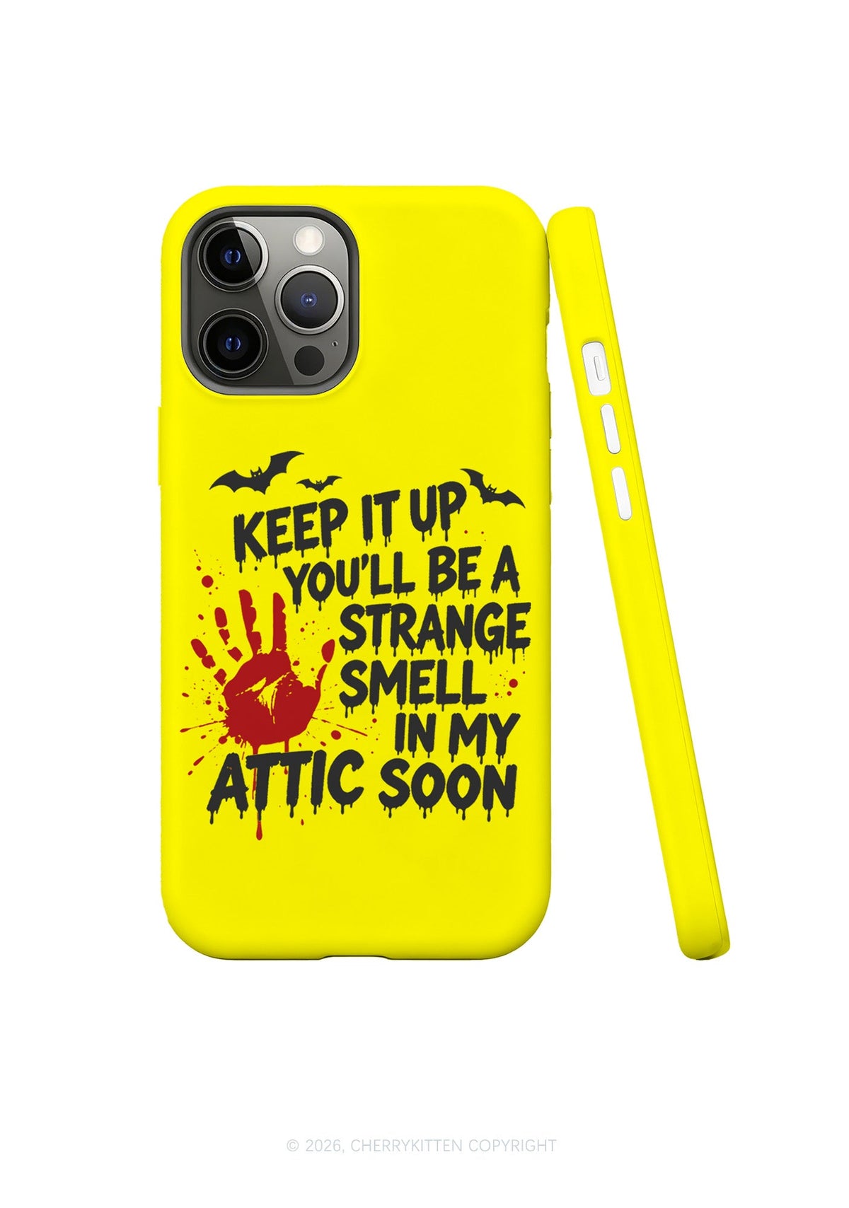 Halloween Strange Smell In My Attic Y2K Phone Case Cherrykitten