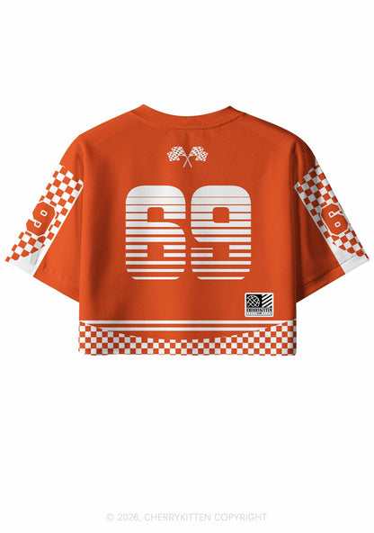 Smoking Badass Possum Y2K Crop Sport Jersey Shirts Cherrykitten