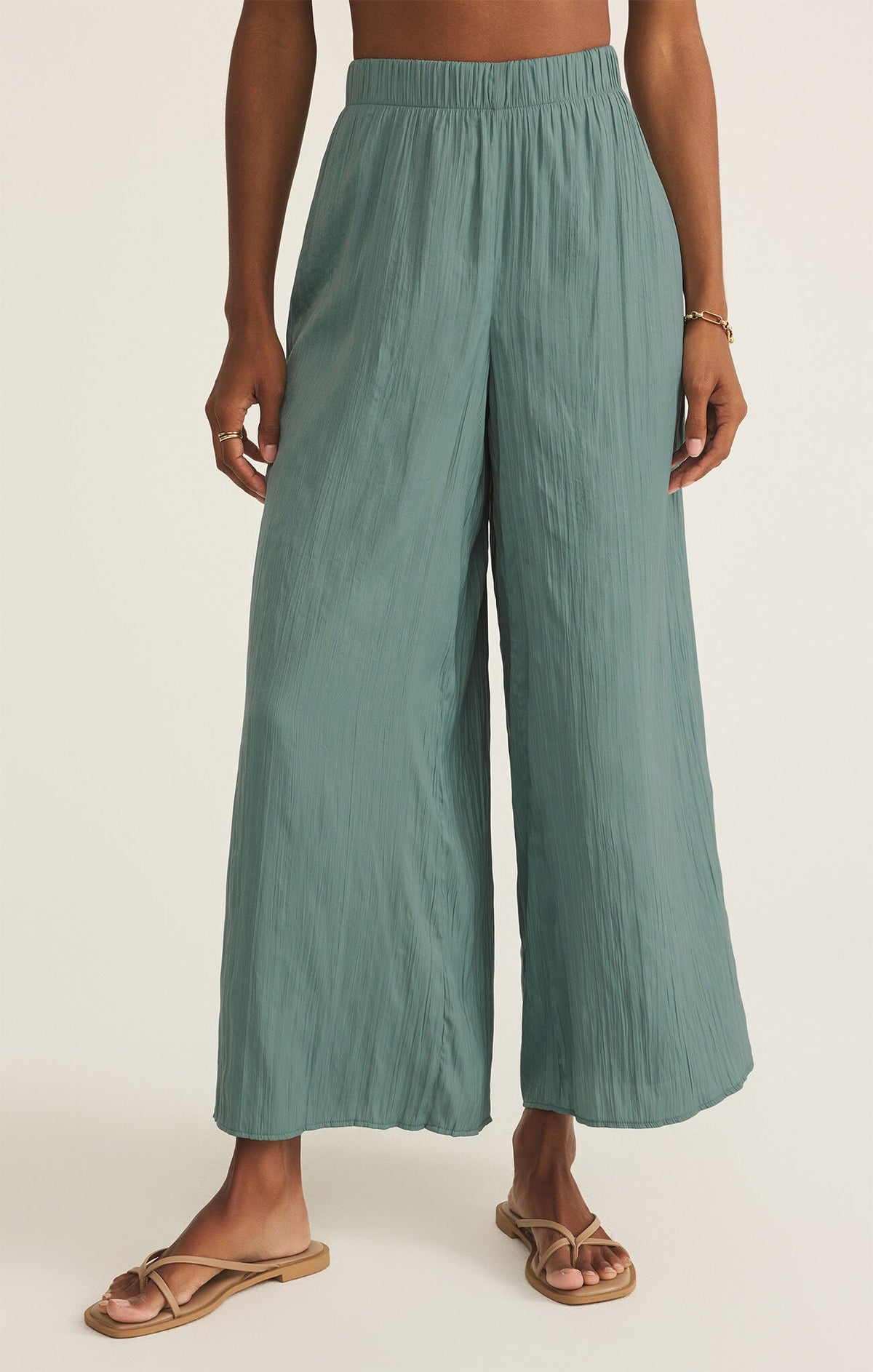 Sunset Satin Pant Sea Pine
