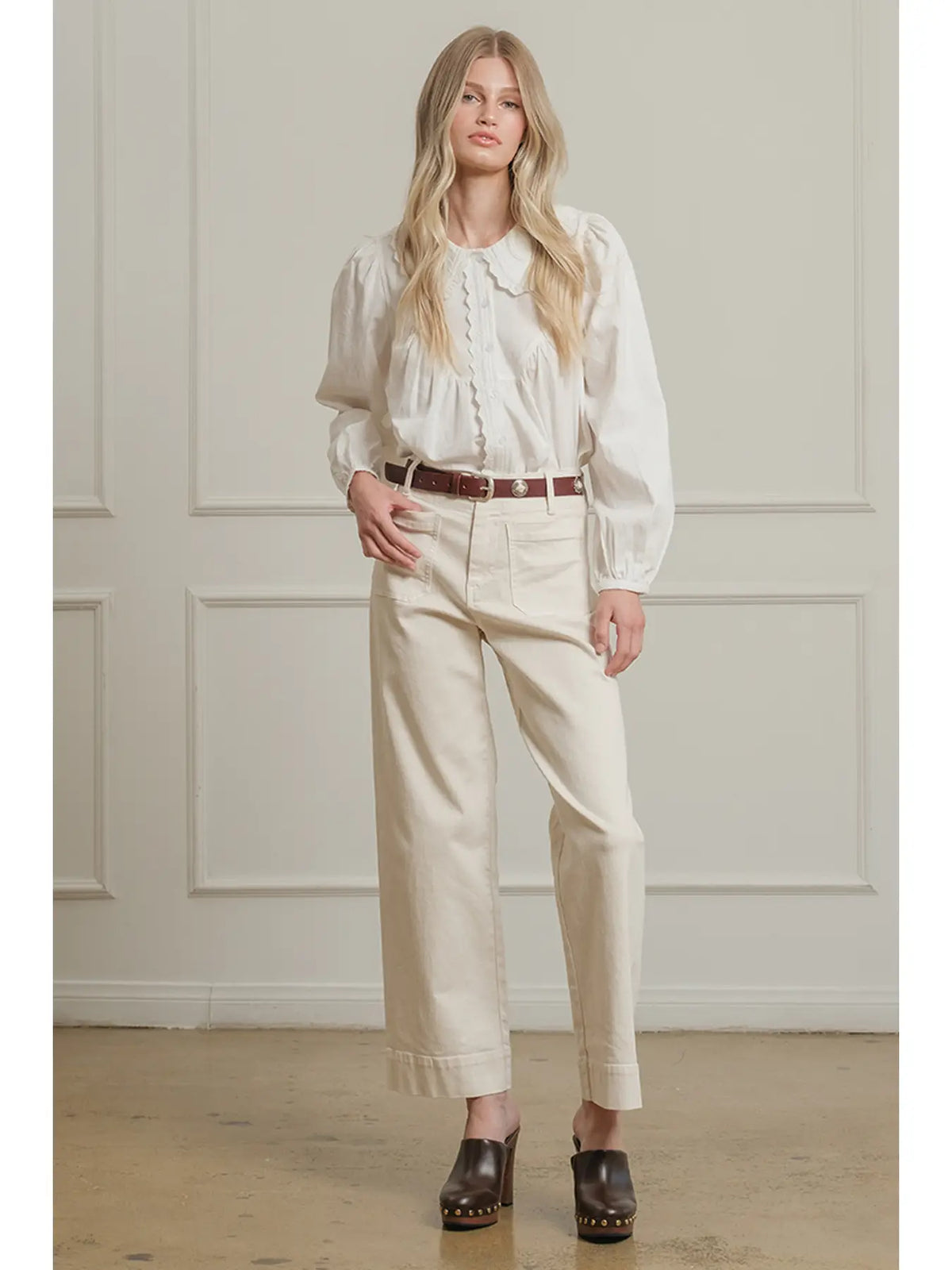 Round Collar Blouse