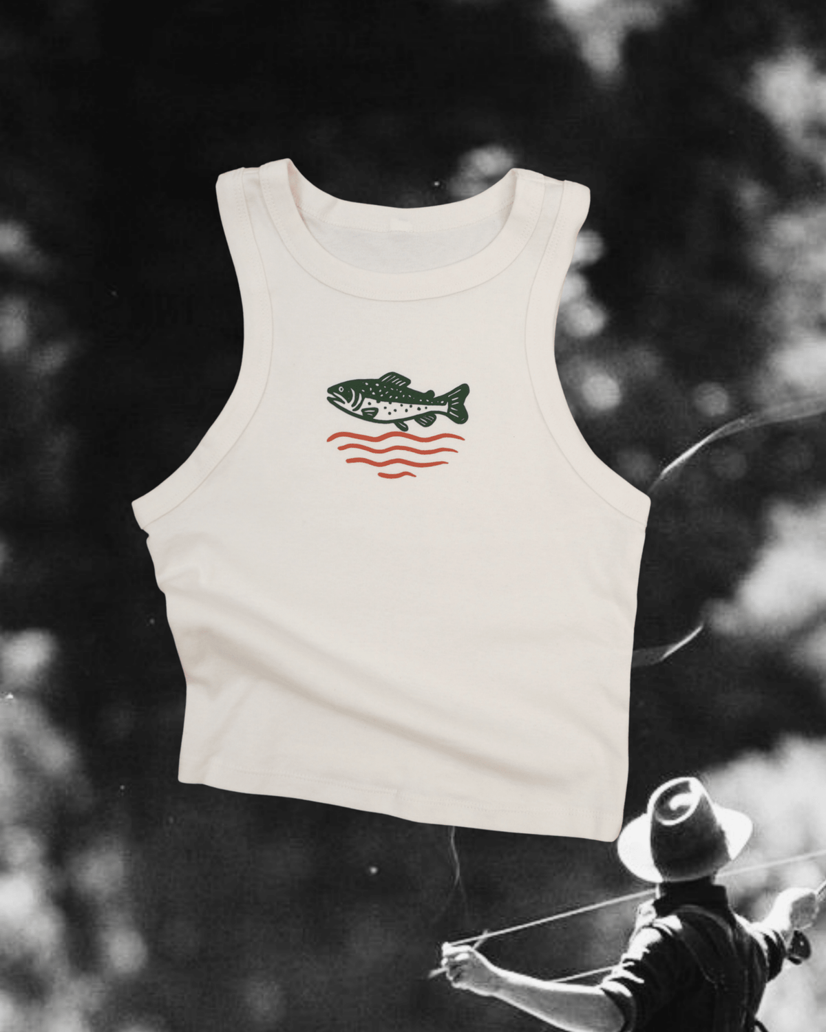 "Wild Trout" Crop Tank