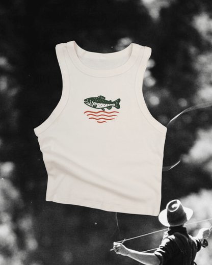 "Wild Trout" Crop Tank