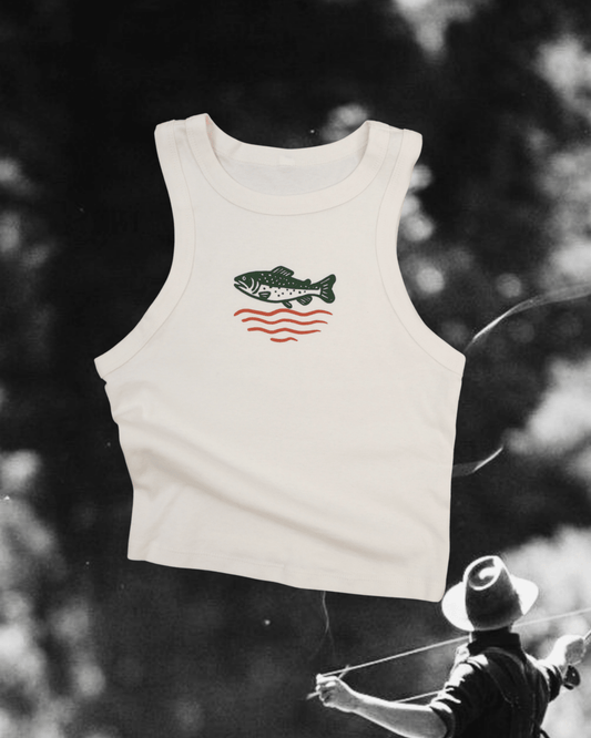 "Wild Trout" Crop Tank