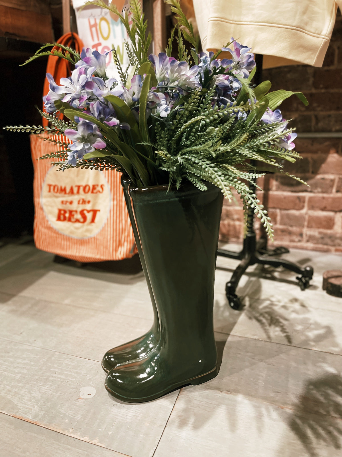 Green Boot Vase (PICK-UP ONLY)