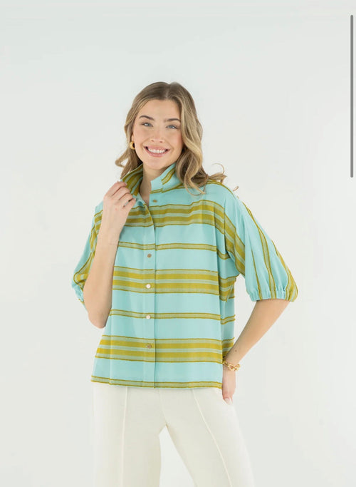 Bonny Top - Fringe Stripe