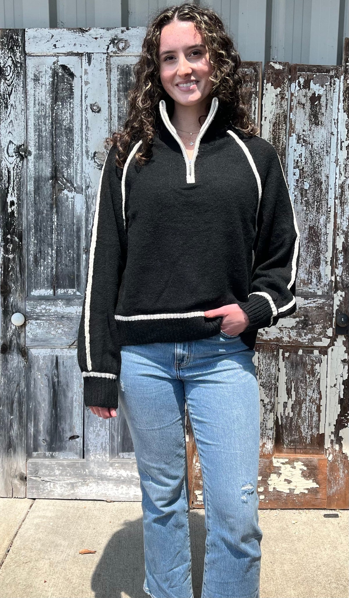 Alps Half Zip Sweater