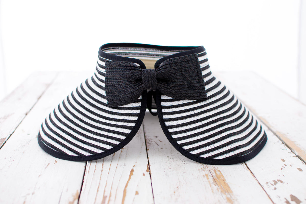 Foldable Bow Stripe Visor