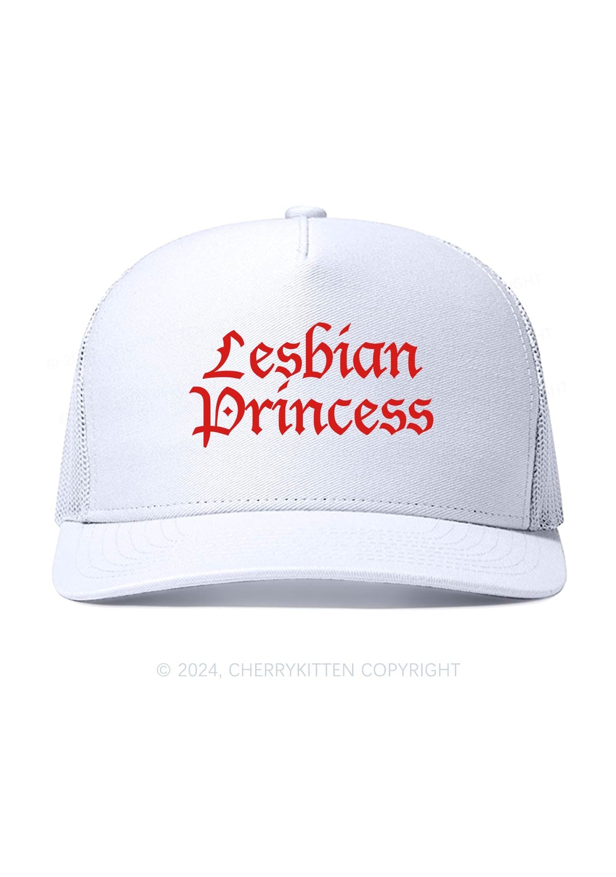 Lesbian Princess Y2K Trucker Mesh Hat Cherrykitten