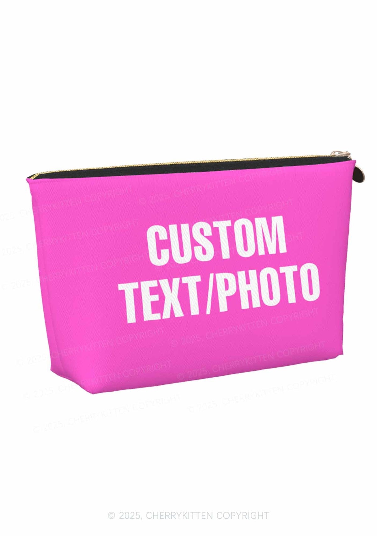 Custom Photo Y2K Makeup Bag Cherrykitten