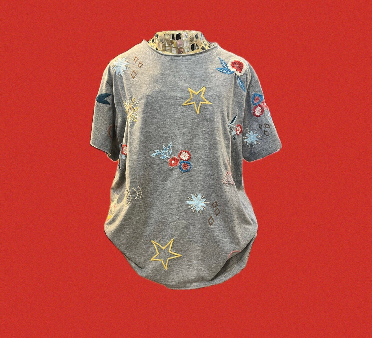 Ingrid Tee-Heather Grey
